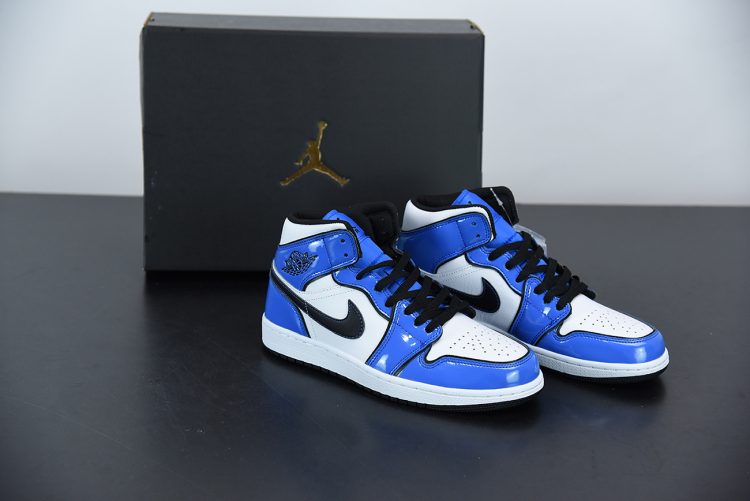 Air Jordan 1 Mid Se Signal Blue White Black Dd6834 402 Fit Sporting Goods