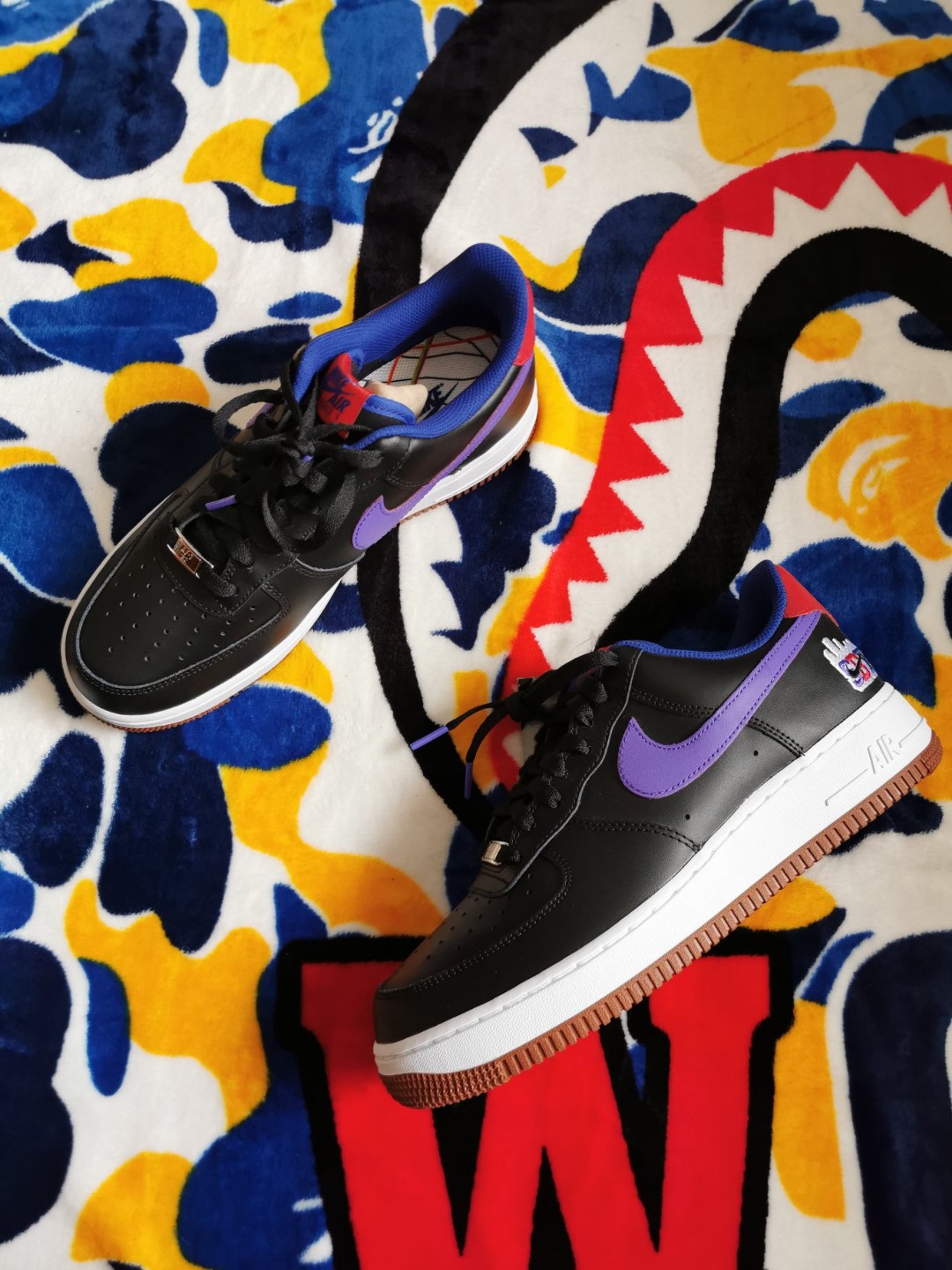 STUSSY × NIKE AIR FORCE 1 LOW FOSSIL STONE “SBY” Black CQ7506