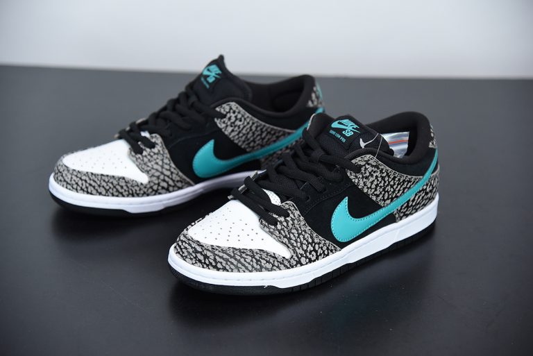 nike dunk low prm sb elephant grey clear jade