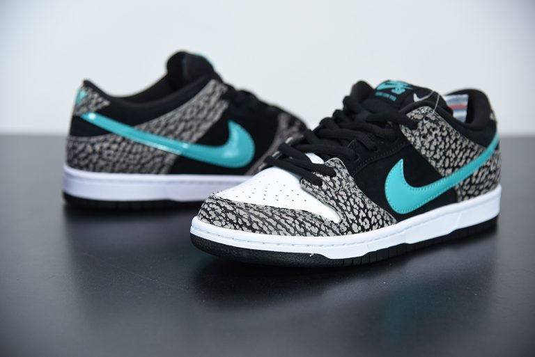 nike dunk low prm sb elephant grey clear jade