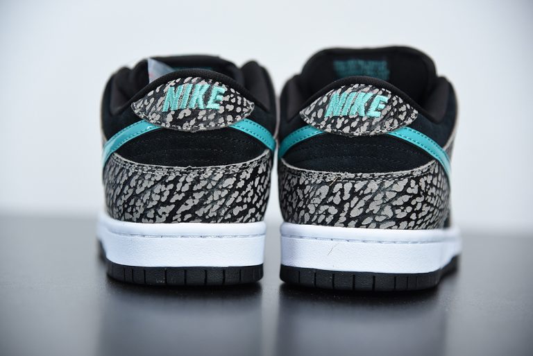 nike dunk low prm sb elephant grey clear jade