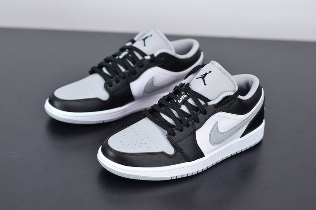 air jordan 1 low light smoke grey white black