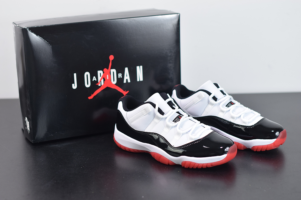 black and red concord jordans