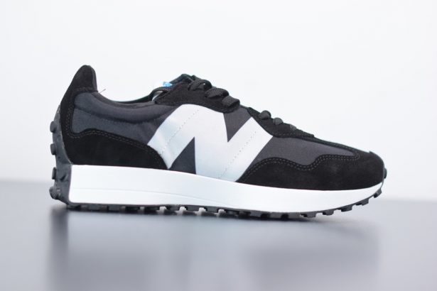 new balance 327 black white mesh