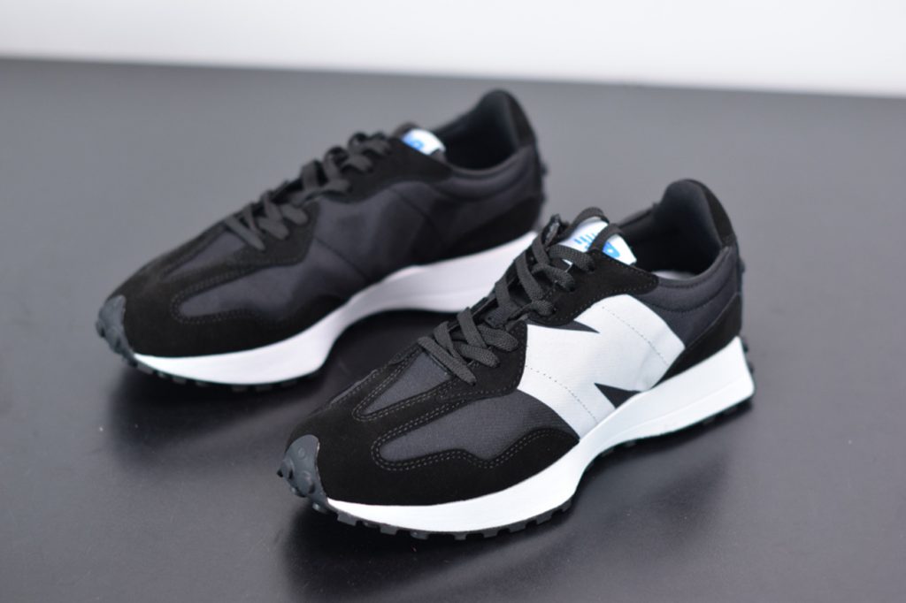 new balance 327 lab black white