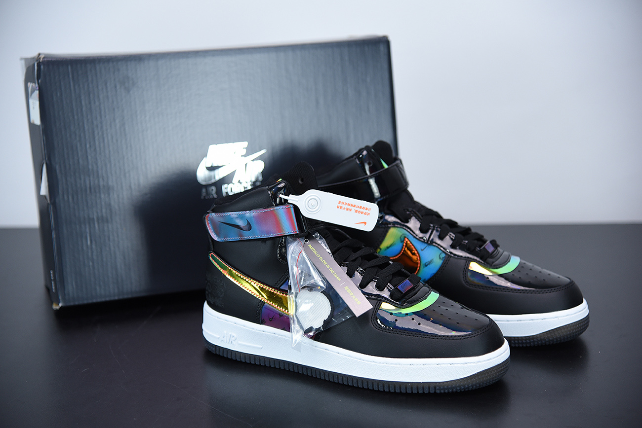 Aanval verf optellen Nike Dames schoenen Flip flops - Nike Air Force 1 High “Have A Good Game”  Black/Multi - Color – Tra-incShops