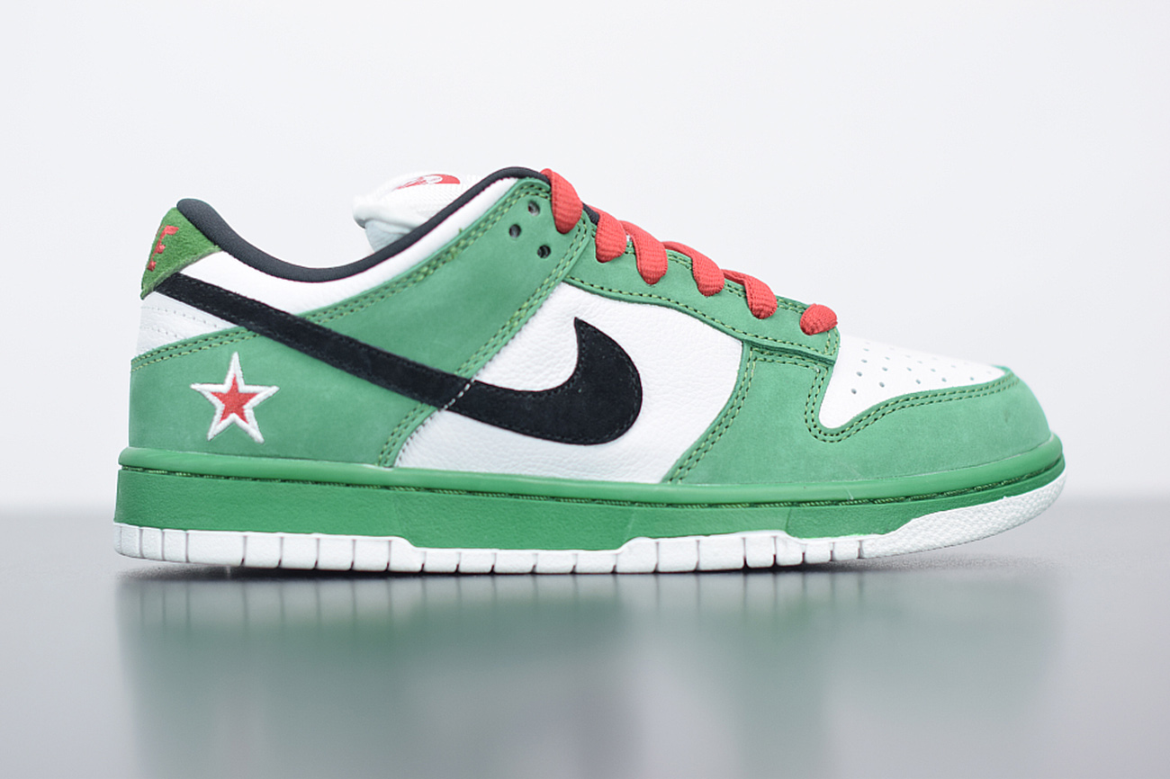 Expertise doe alstublieft niet Downtown Nike SB Dunk Low Pro “Heineken” Classic Green/Black - nike air lebron 10  canary green paint colors - White - Red – Tra-incShops