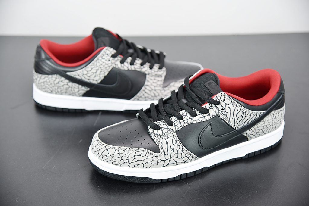 nike sb dunk low supreme black cement