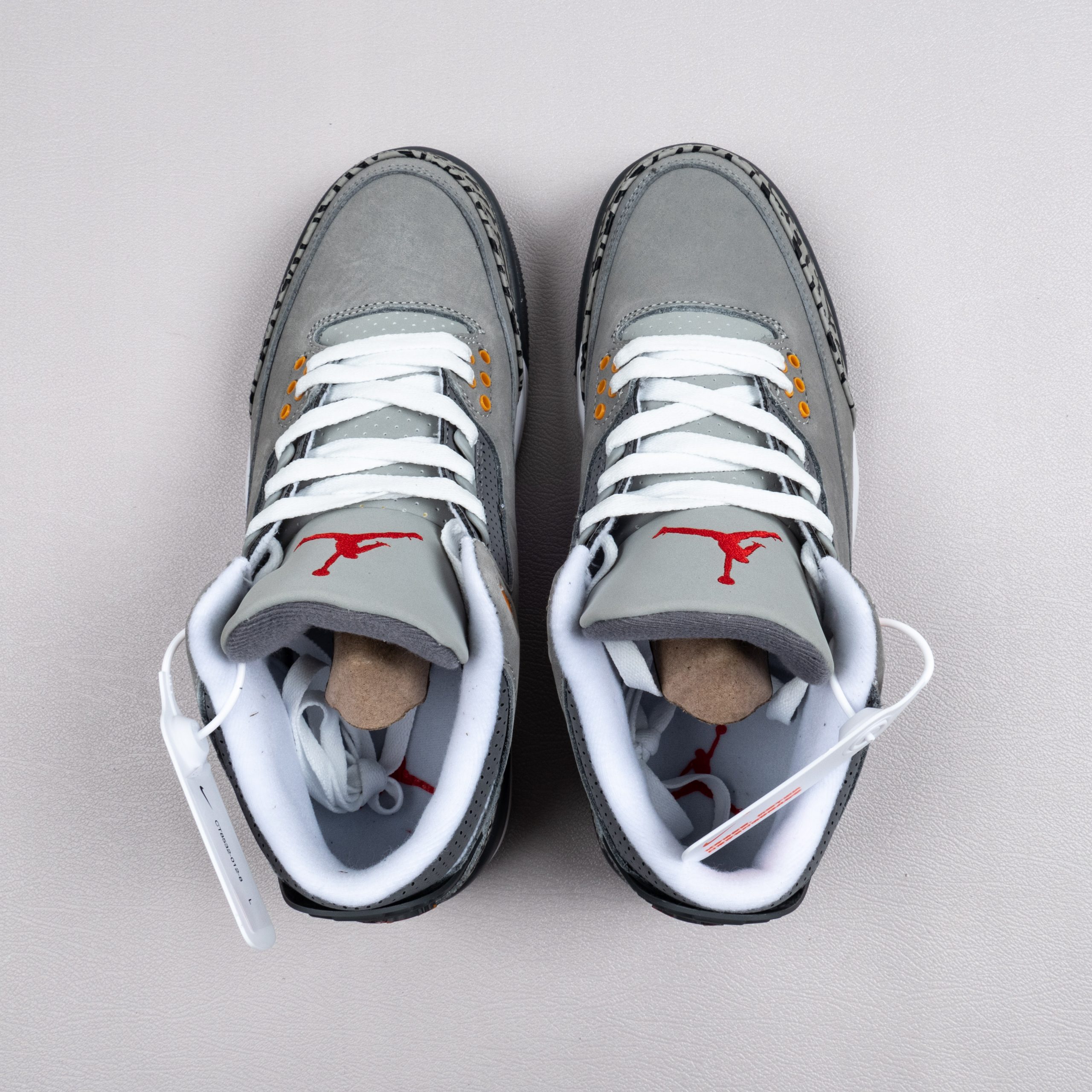 Air Jordan 3 Cool Grey Silver Light Graphite Orange Peel Sport Red Ct8532 012 Fit Sporting Goods