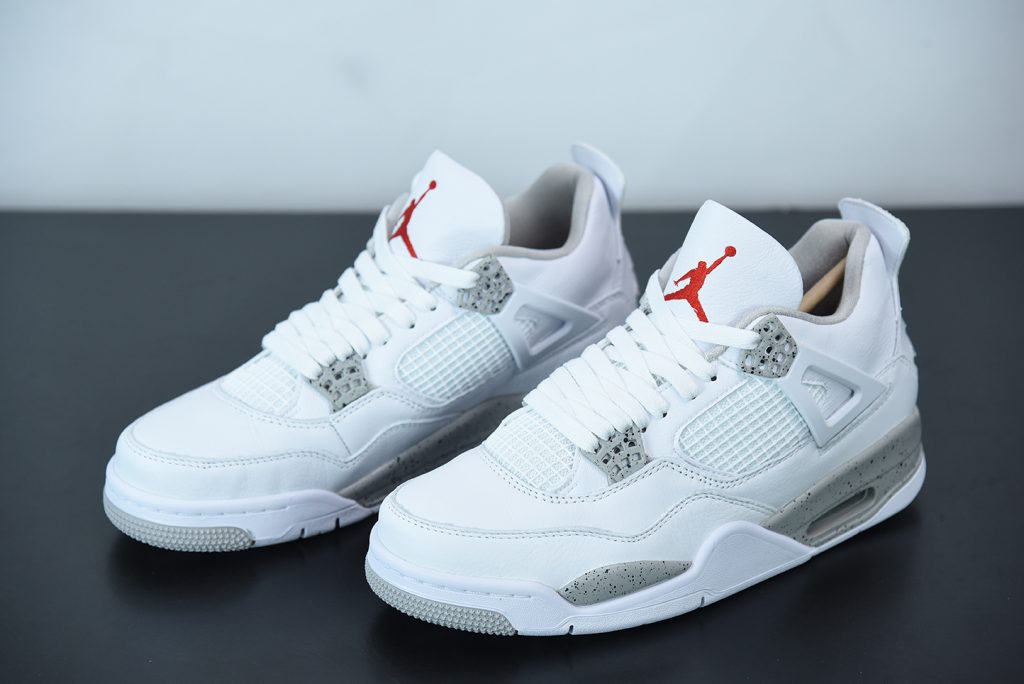 Air Jordan 4 “White Oreo” White/Tech Grey-Black-Fire Red CT8527-100 ...