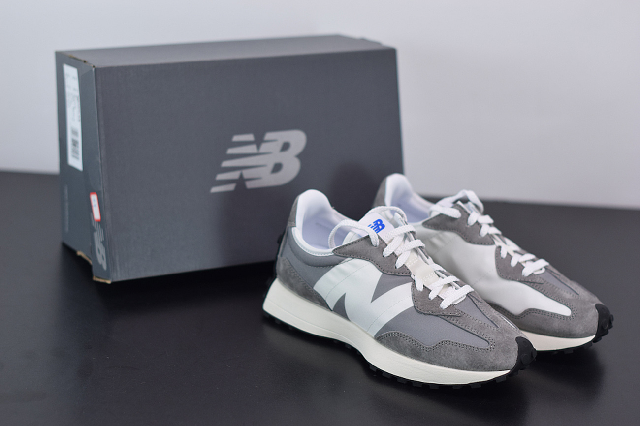 new balance 327 grey black sneakers