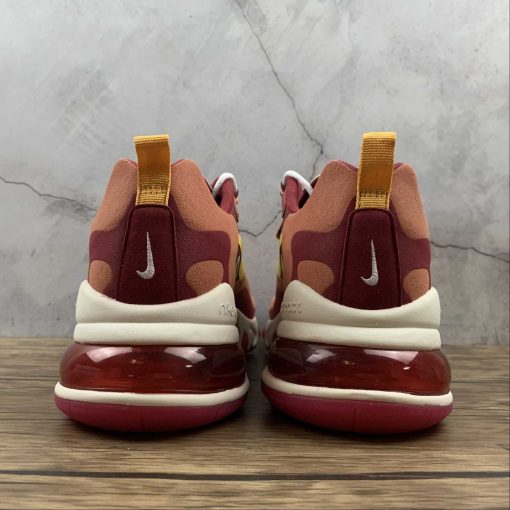 Nike Air Max 270 React Wine Red and Gold AO4971 601 5 510x510