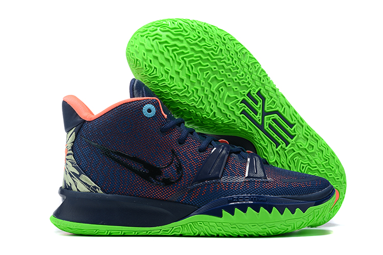 nike Clean Kyrie 7 Midnight Navy Pink Green CQ9327 401
