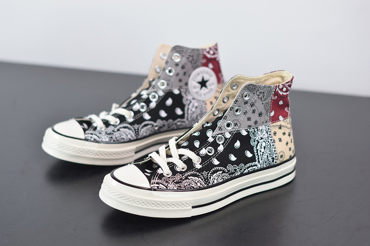 Offspring x Conver Chuck 70 High 'Paisley Patchwork' Black/Multi