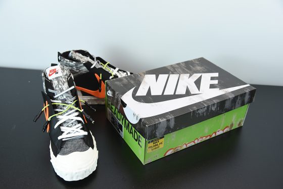 READYMADE x Nike Blazer Mid Black Grey Volt Total Orange 5 1 560x374