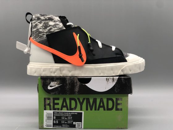 READYMADE x Nike Blazer Mid Black Grey Volt Total Orange 7 560x420