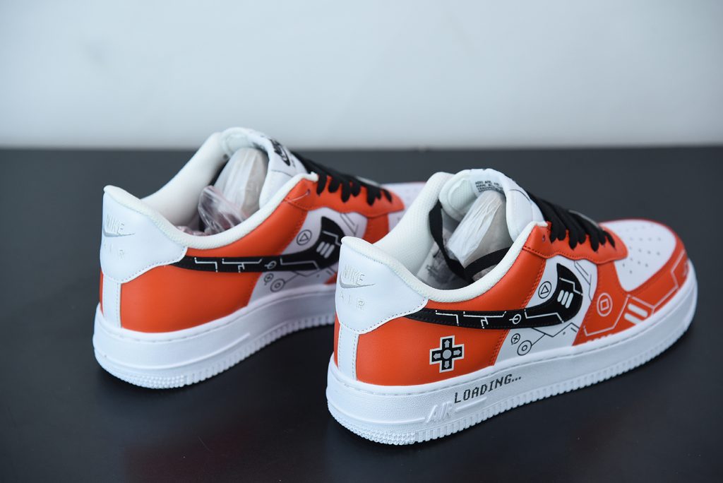 air force 1 white orange black