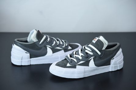 Sacai x Nike Blazer Low White Dark Grey DD1877 002 4 445x297