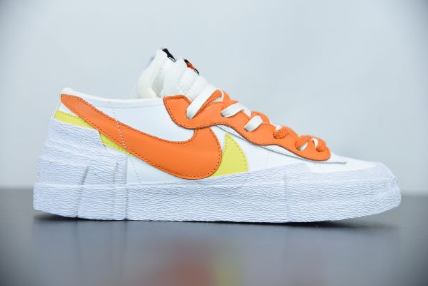 Sacai x Nike Blazer Low White Magma Orange White For Sale 1 615x411