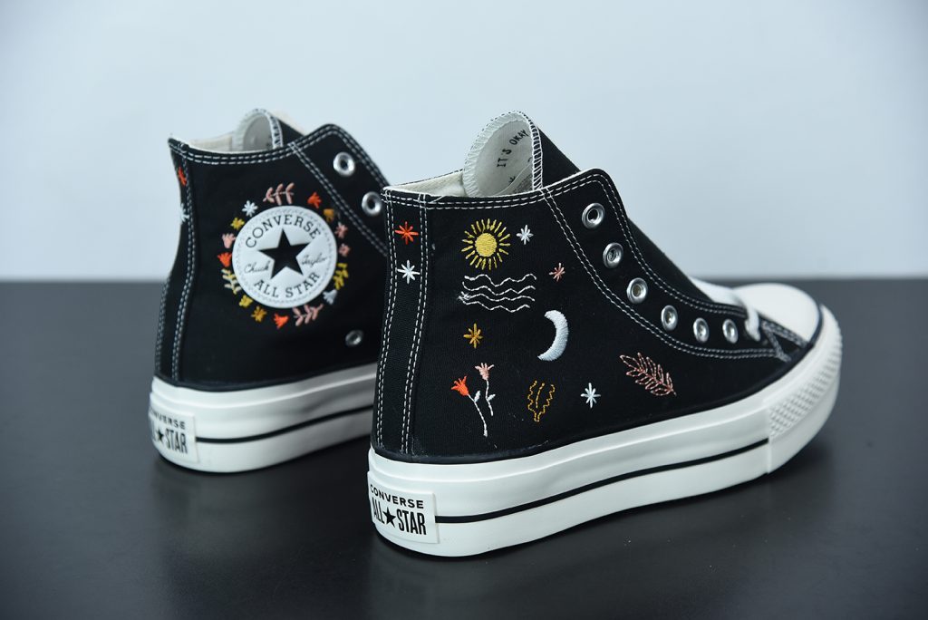 Converse Chuck Taylor All Star Platform It’s Okay To Wander Hi Black ...