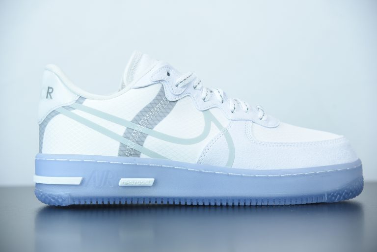 nike airforce 1 react white light bone