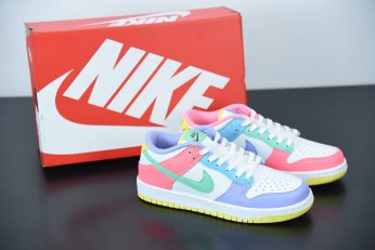 Nike Dunk Low WMNS Easter White Green Glow Sunset Pulse DD1872 100 346x231