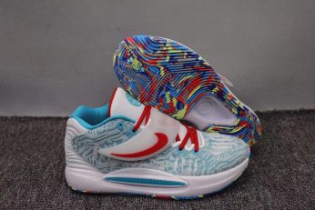 Nike KD 14 White Grey Red For Sale 346x231