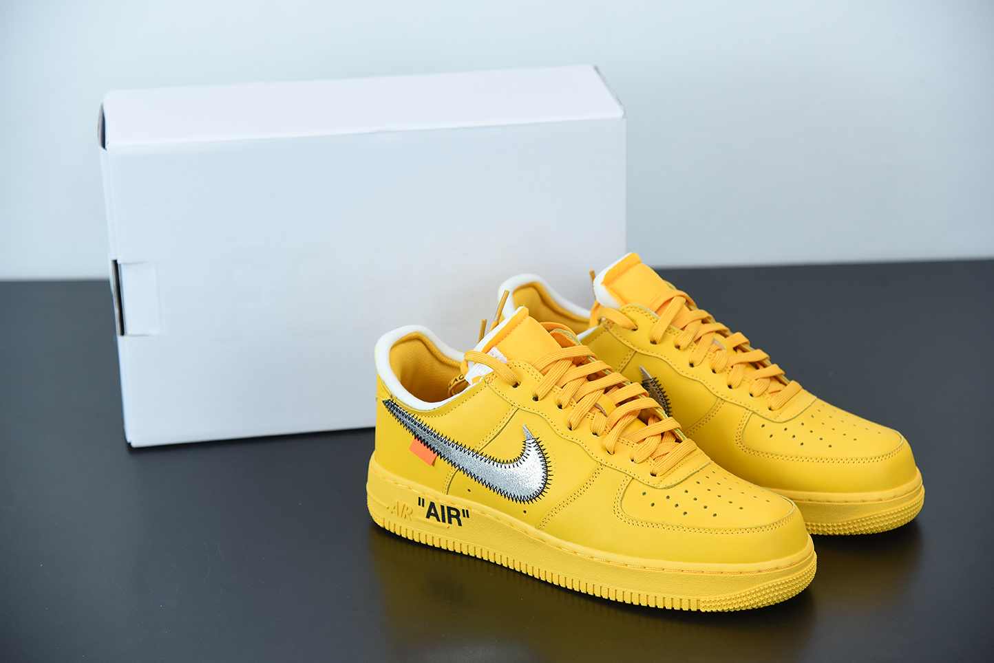 Size+6+-+Nike+Air+Force+1+Low+OFF-WHITE+University+Gold+Metallic+Silver for  sale online