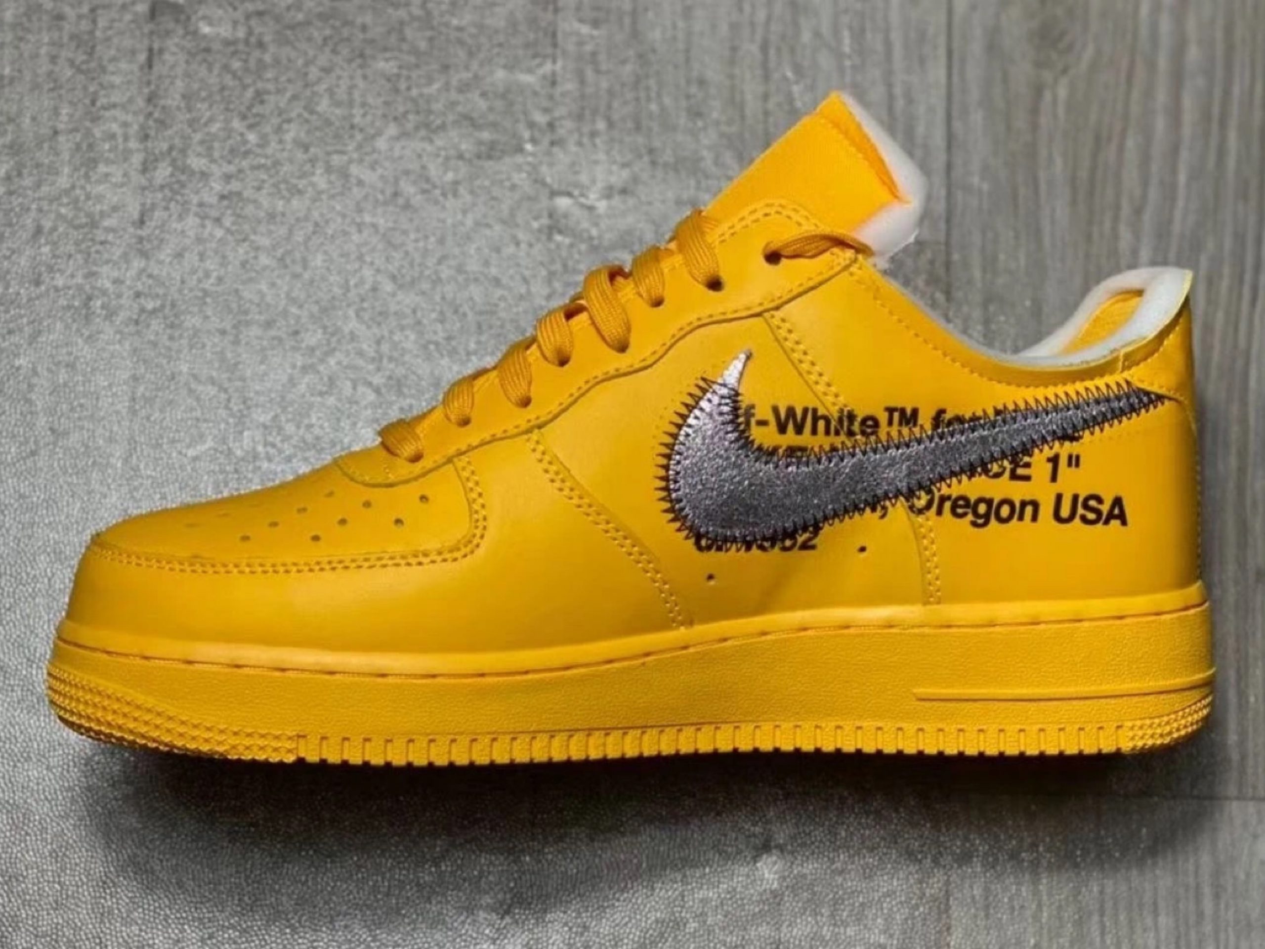 What Would You Rate the Off-White x Nike Air Force 1 Low University Gold?
