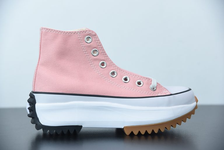 converse run star hike platform high top pink quartz womens