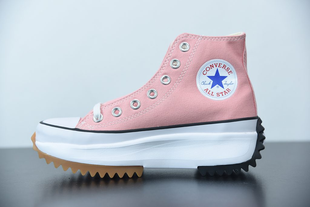 converse run star hike platform high top pink quartz womens