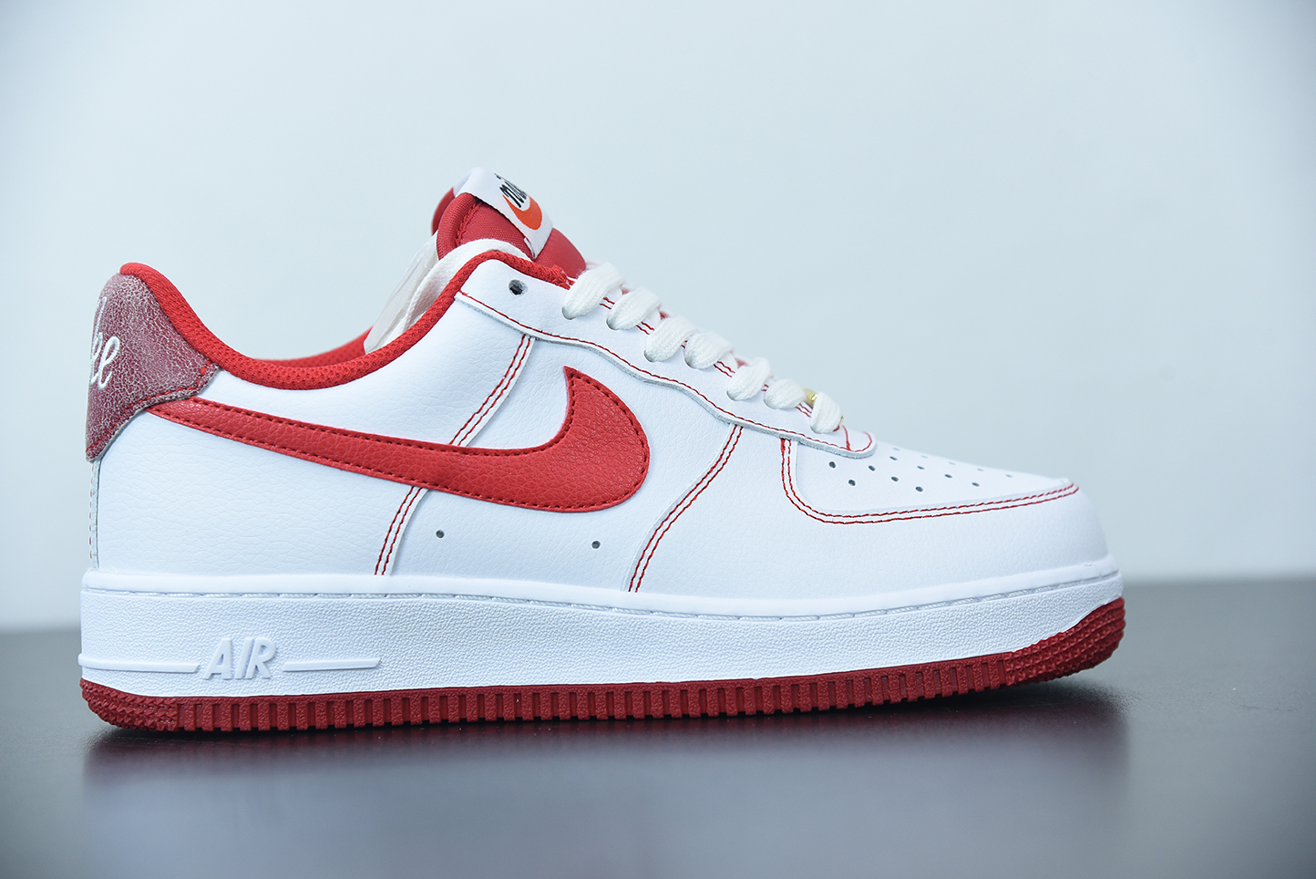 Nike Air Force 1 First Use Pack University Red & White Low Top Sneakers  Size 10