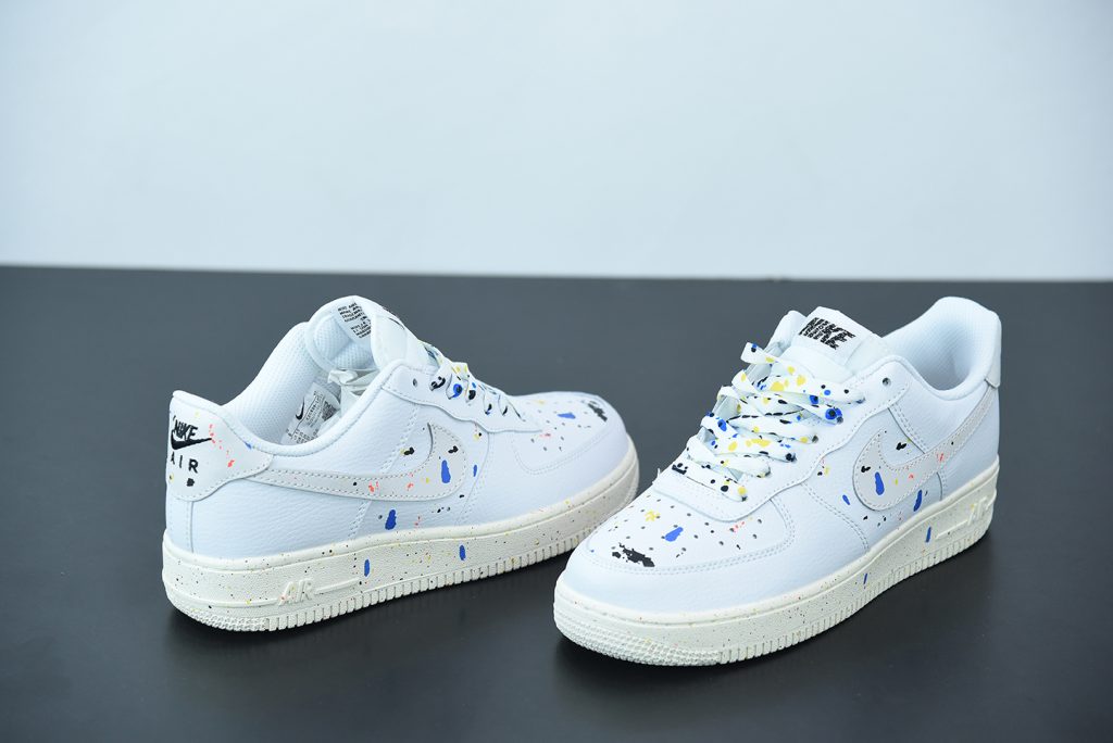 nike air force 1 white splatter