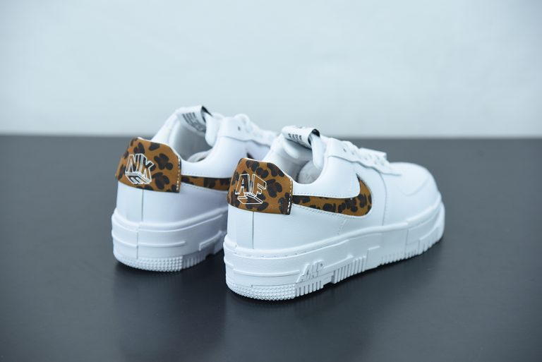 air force 1 pixel trainerswhite leopard