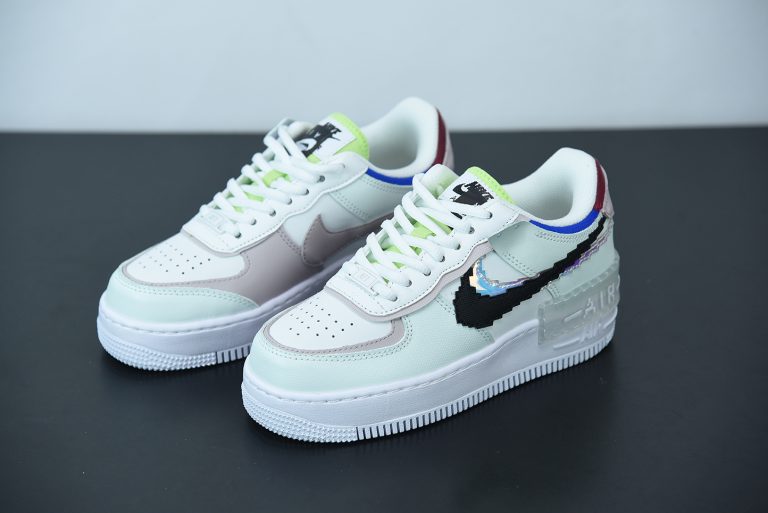 nike air force shadow purple green