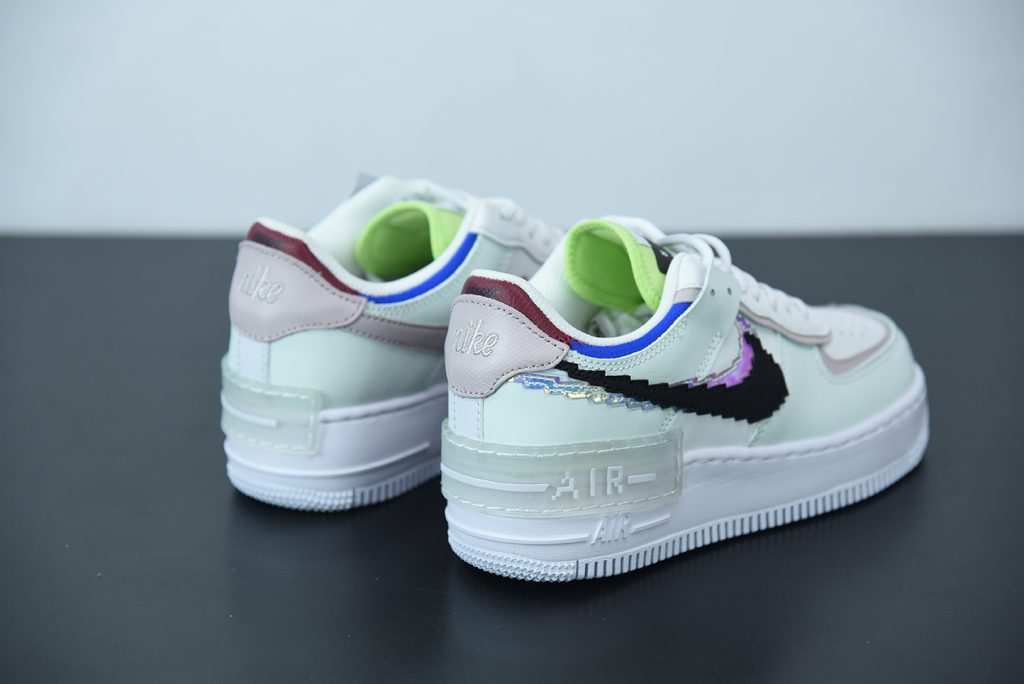 nike air force shadow purple green