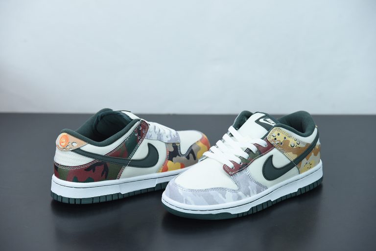 nike dunk low sail vintage green