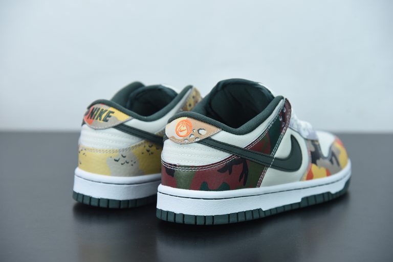 nike dunk low sail vintage green