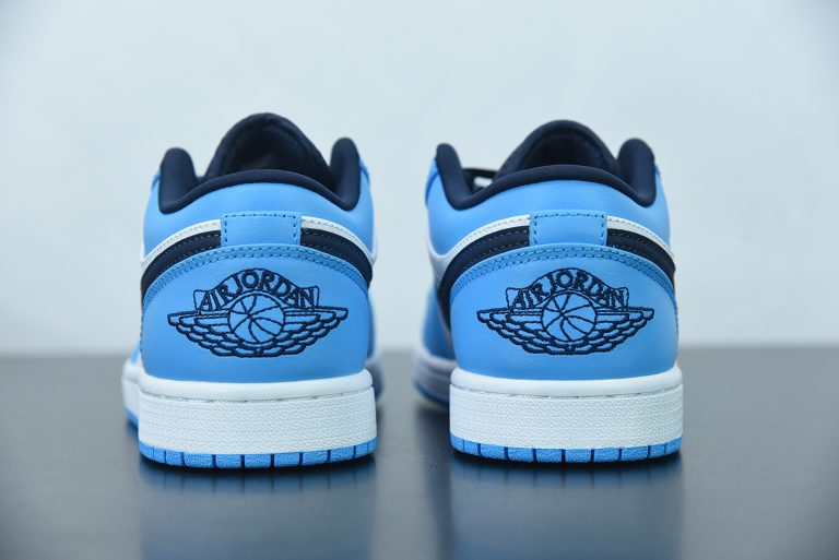 air jordan 1 lowblack and dark powder blue