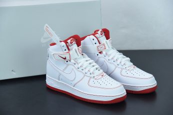 Nike Air Force 1 High White Red CV1753 100 For Sale 346x231