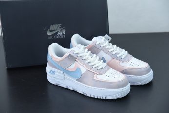 Nike Air Force 1 Shadow White Pink Grey For Sale 346x231