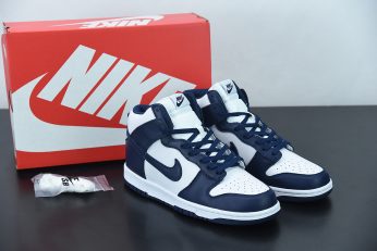 Nike Dunk High White Midnight Navy DD1399 104 For Sale 346x231