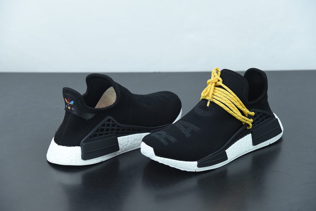 adidas human race black and white