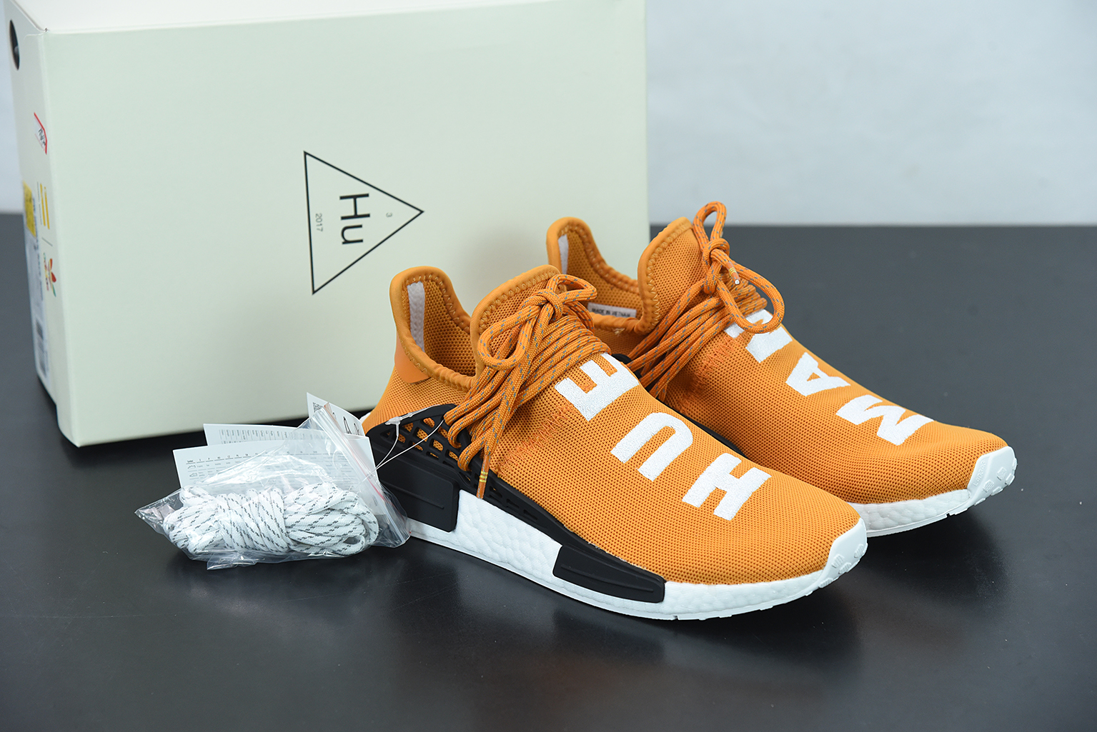 vente Trofast Grundlægger Pharrell x adidas NMD Human Race Hue Man Tangerine Black BB3070 For Sale –  Fit Sporting Goods