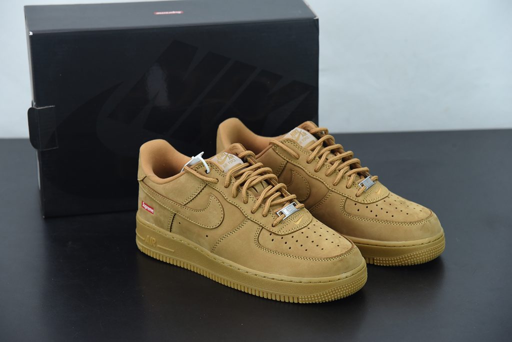 Supreme x Nike Air Force 1 “Flax” For Sale – Fit Sporting Goods