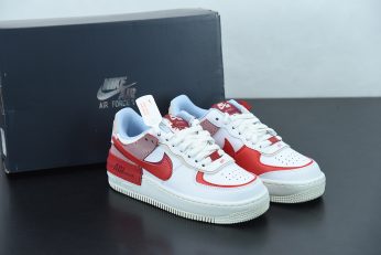 Nike Air Force 1 Shadow White Gym Red Aluminum University Red For Sale 346x231