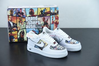 Custom Nike Air Force 1 Low Grand Theft auto For Sale 346x231