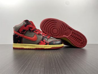 Nike Dunk High 1985 Red Acid Wash University Red Chile Red For Sale 346x260
