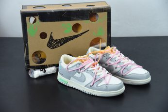 Off White x Nike Dunk Low 09 of 50 Sail Neutral Grey For Sale 346x231