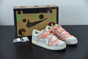 Off White x Nike Dunk Low 11 of 50 Sail Neutral Grey For Sale 346x231